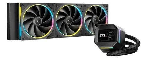 😱 Water Cooler Gamer Deepcool Lm360 Com Tela Ips 2,4pol Lcd Preto