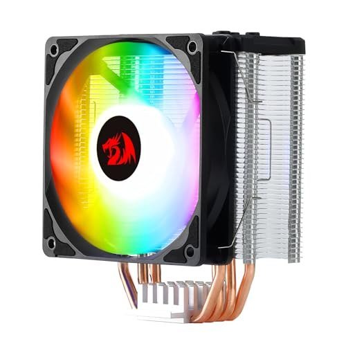 😱 Redragon Air Cooler Sif 120mm RGB 4 Heatpipes Compatível c/ Intel LGA 1700/1200/1151 e AMD AM4 Desktop Preto - CC-1052-RGB