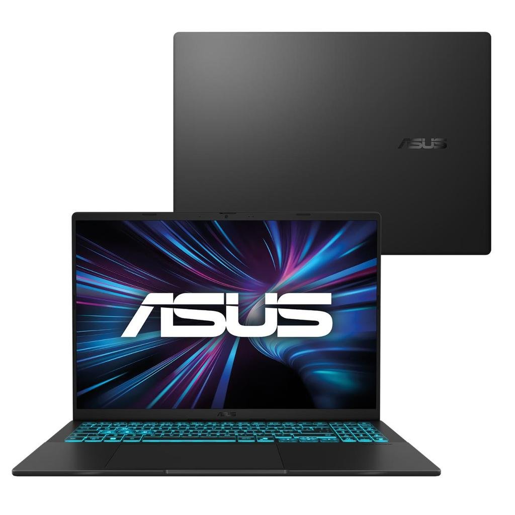 😱 Notebook ASUS Gamer V16 V3607VH RTX 5050 Core 5 8GB RAM 512GB SSD Linux 16" LCD LED FHD 144Hz nível