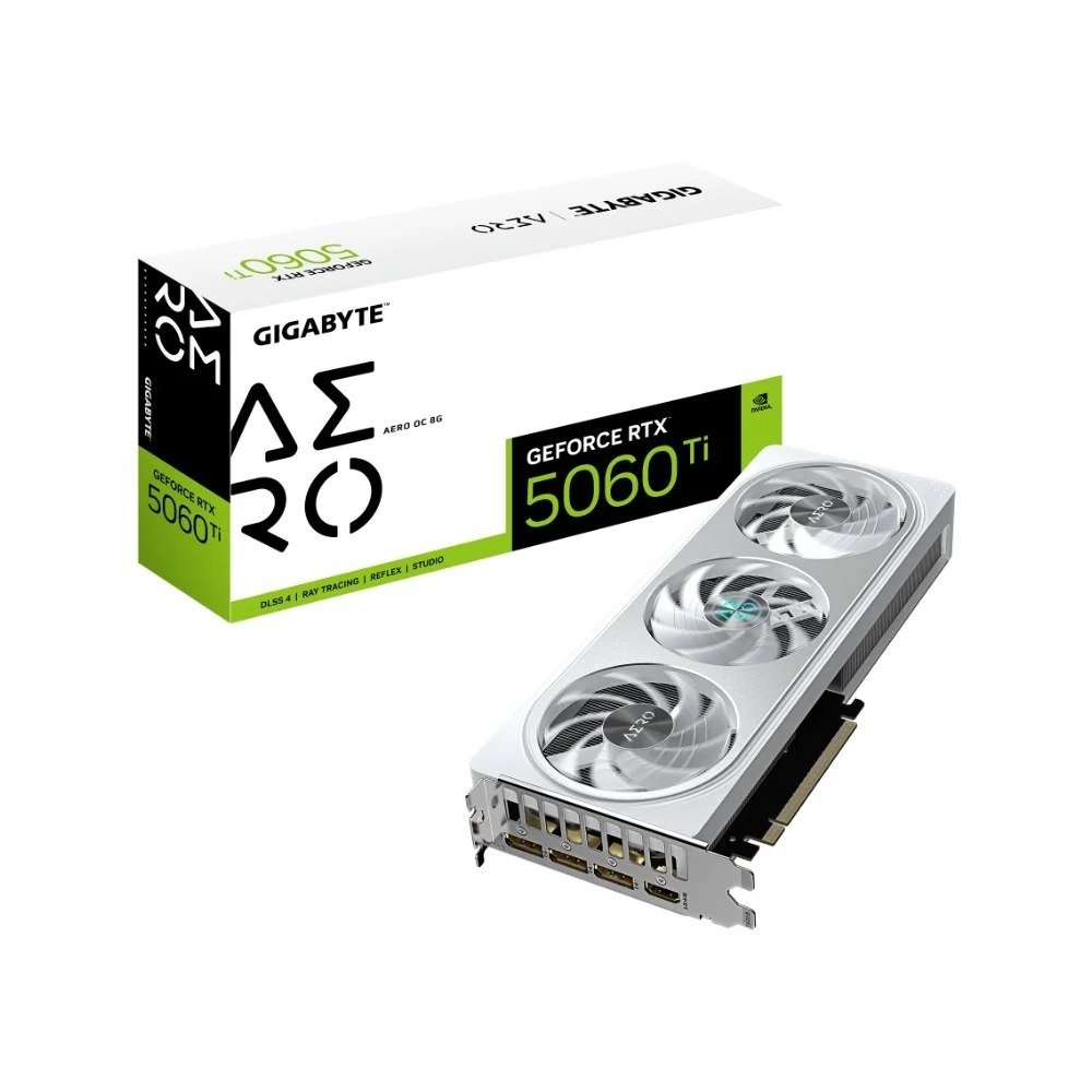 😱 Placa de Vídeo RTX 5060 Ti AERO OC 8G Gigabyte NVIDIA GeForce