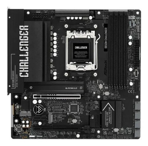 😱 Placa-Mãe ASRock B850M Challenger, AMD AM5, Micro ATX, DDR5 - 90-MXBU40-A0UAYZ