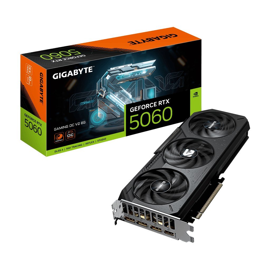 😱 Placa de Vídeo Gigabyte GeForce RTX 5060 Gaming OC V2 8GB GDDR7 PCIe 5.0 Ray Tracing