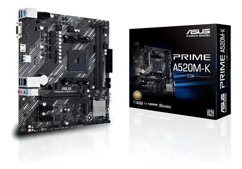 😱 Placa Mãe Asus Prime A520m Am4 Ddr4