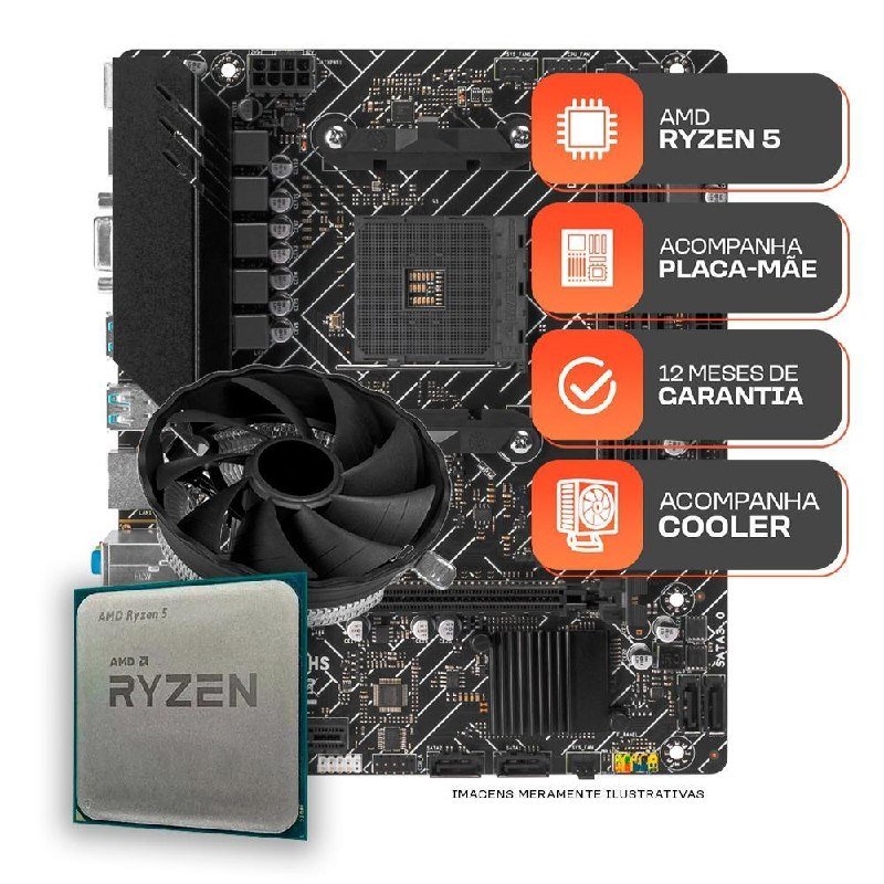 😱 Kit Upgrade Gamer, AMD Ryzen 5 3400G, A520M