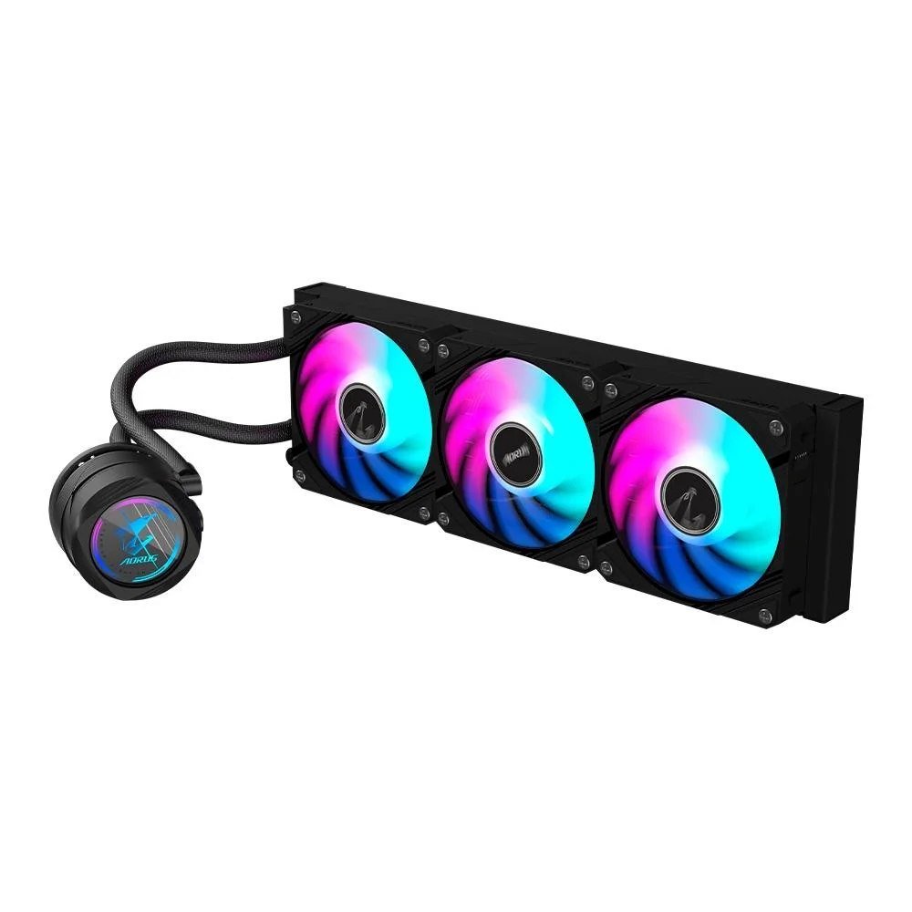 😱 Water Cooler Gigabyte Aorus 360, RGB, 360mm, AMD/Intel, Preto GP-AORUS WATERFORCE II 360