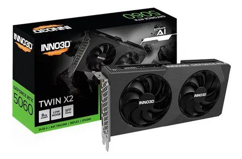 😱 Placa De Vídeo Inno3d Rtx 5060 Twin X2, 8GB, Gddr7, 128-bit