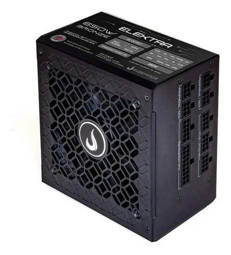 😱 Fonte Gamer Rise Mode Elektra 650w Full Modular Selo Teclab Preto