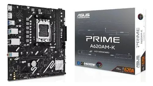 😱 Placa Mãe Asus Prime A620am-k Am5 Ddr5 A620a M.2