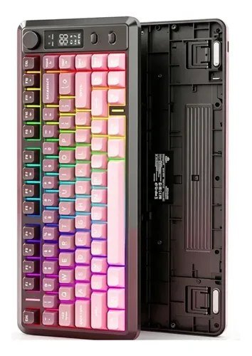 😱 Teclado Gamer Sem Fio Freewolf M75 82 Teclas