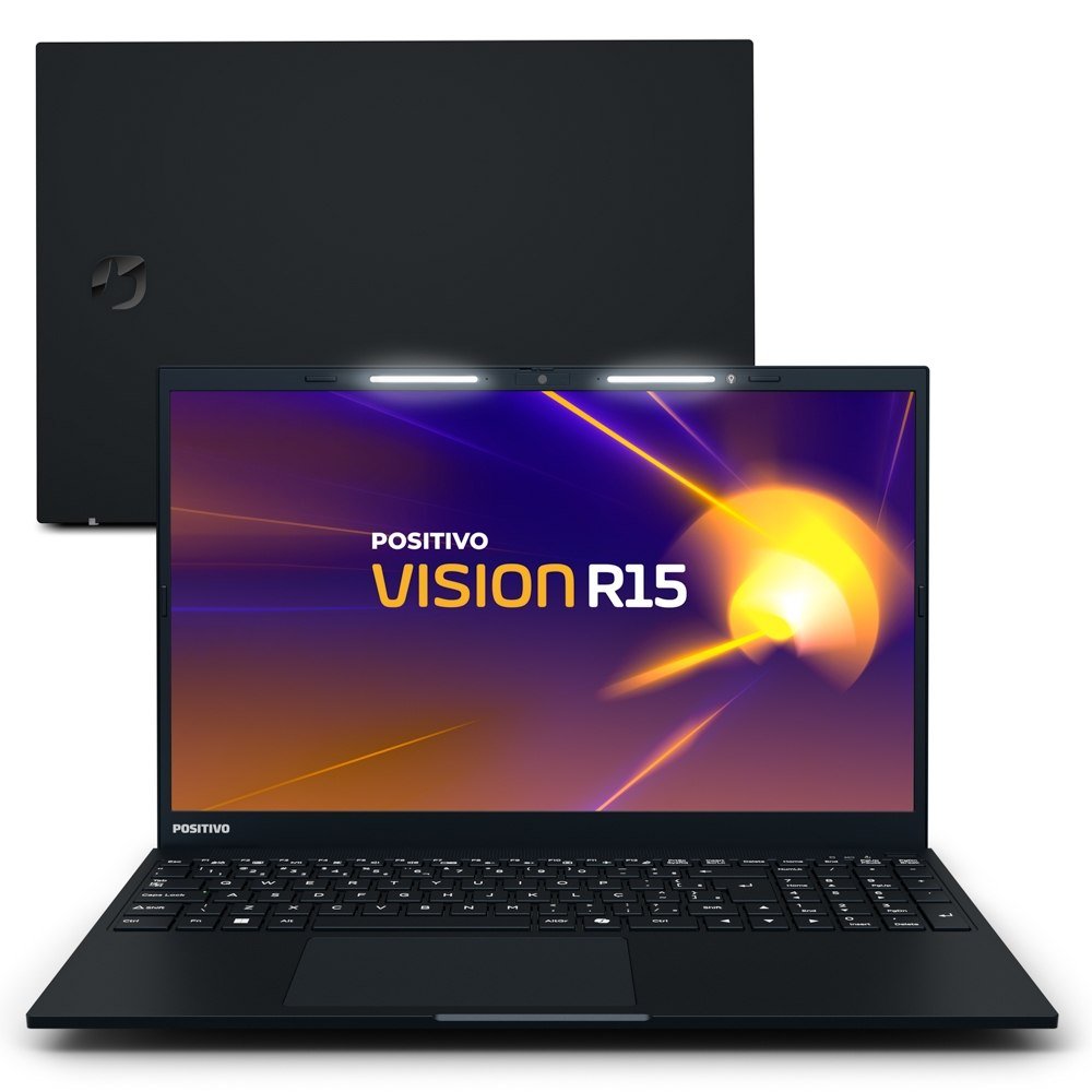 😱 Notebook Positivo Vision R15 AMD® Ryzen 5-5500U Linux 16GB RAM 256GB SSD Full HD 15.6” TELA