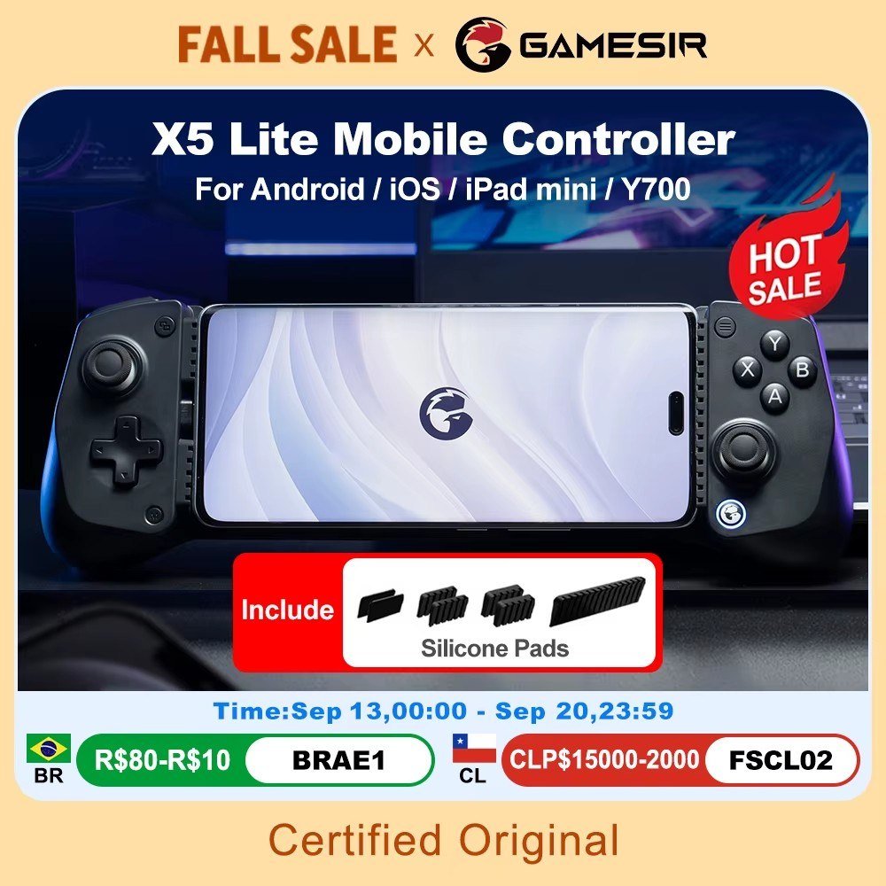😱 Controle Gamepad GameSir X5 Lite USB-C Android IPhone 15/16 Mobile Hall Effect