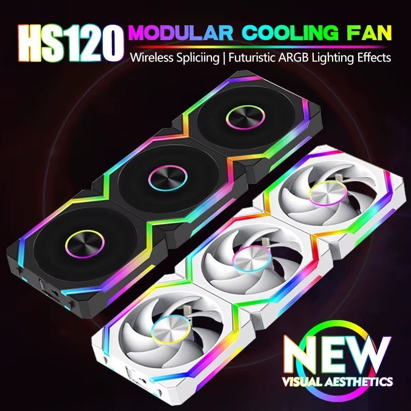 😱 Kit 3 fans Jumpeak CS120 mageticas ARGB