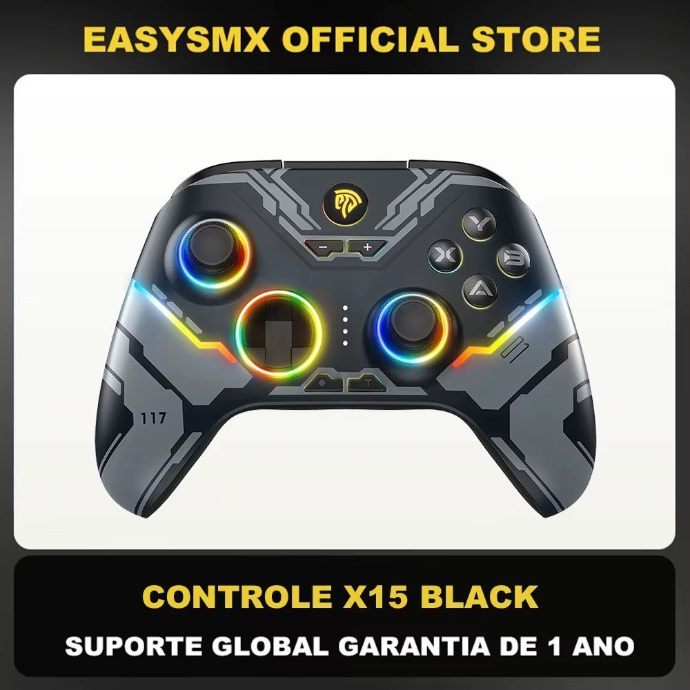 😱 Controle Sem Fio EasySMX X15 Hall Effect