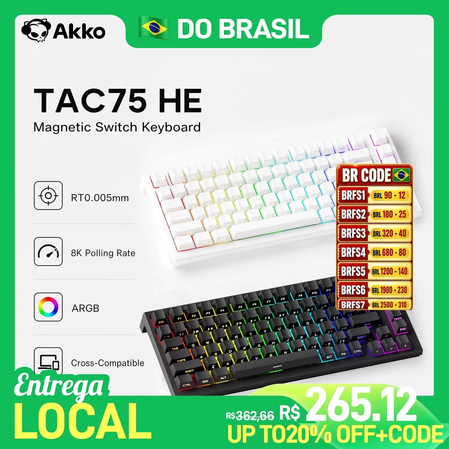 😱 Teclado Magnético Akko Tac75 He