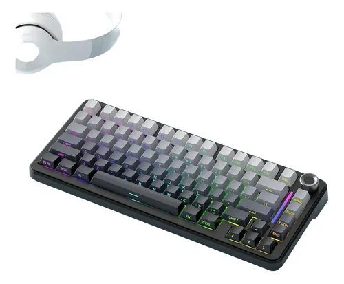 😱 Teclado Mecânico F75 Sem Fio 75% Rgb