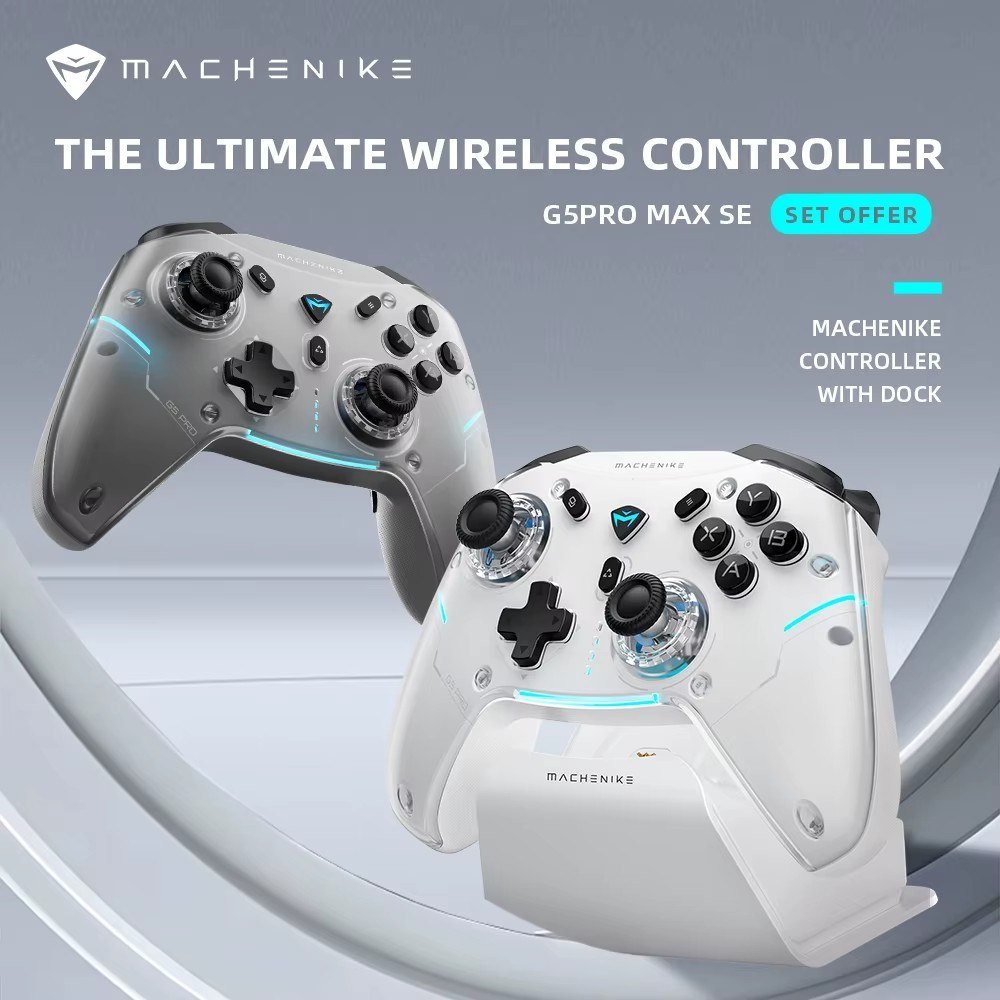 😱 Controle Machenike G5 Pro Max SE com Hall Effect, Base de carregamento e RGB