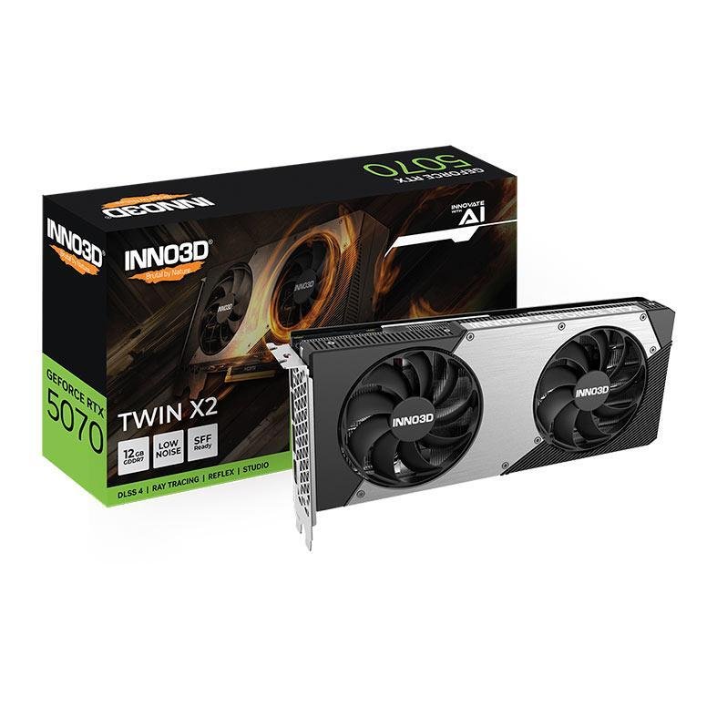 😱 Placa de Video INNO3D GeForce RTX 5070 Twin X2, 12GB, GDDR7, 192-bit