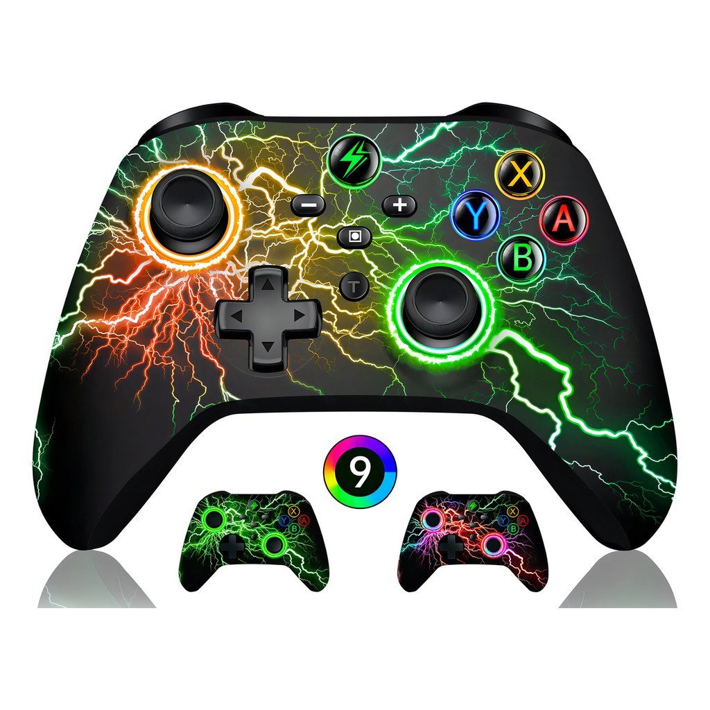 😱 Controle Sem Fio Para Pc Nintendo Switch Android Ios Led Rgb