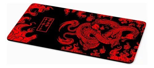 😱 Mousepad Gamer Antiderrapante 80x30cm Jogos Dragão Chinês