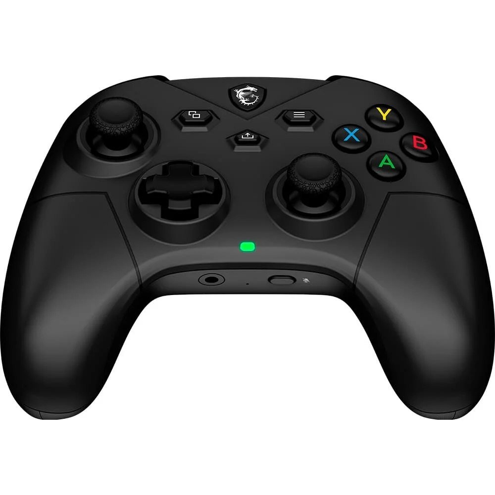 😱 Controle Gamer Sem Fio MSI Force GC300 Wireless, 2.4GHz, Bluetooth, USB2.0 Tipo-C, PC e Android, Preto - FORCEGC300W