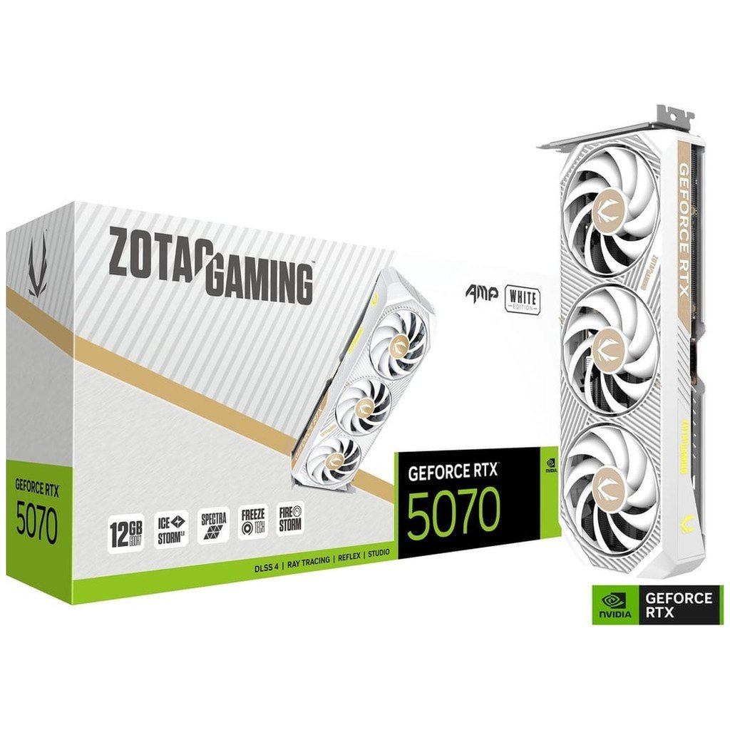 😱 Placa de Vídeo Zotac RTX 5070 Gaming AMP White Edition