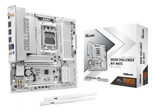 😱 Placa Mãe Asrock B850m Challenger Wifi White Am5 Matx Ddr5