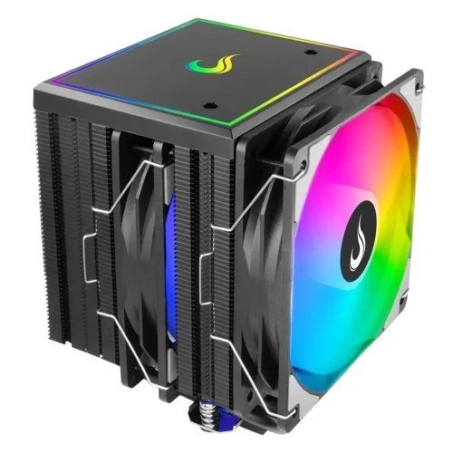 😱 Air Cooler Para Processador Riser Mode Storm 8 Black, ARGB, 120mm, Intel-AMD, Preto, RM-ACST-ARGB-B