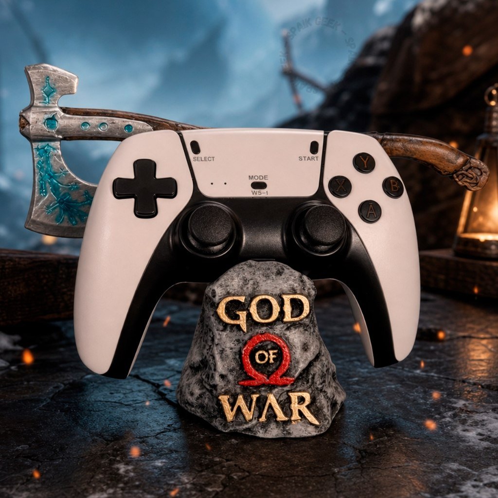 😱 Suporte para controle GOD OF WAR + Machado Leviathan