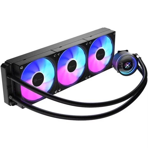 😱 Water Cooler Kalkan Aura Lite 360, 360mm, ARGB, Intel-AMD, Preto