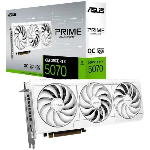 😱 Placa De Video Nvidia Asus Rtx5070 12gb Prime White Oc Gddr7
