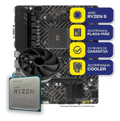 😱 Kit Upgrade Gamer Mcl, Amd Ryzen 5 3400g, A520m