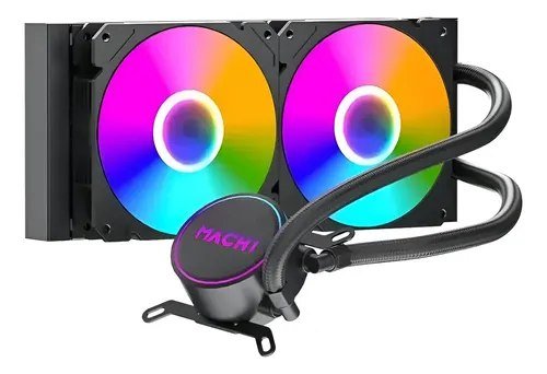 😱 Water Cooler Mach1 Logic, Rgb, 240mm, Amd E Intel 240w Tdp Preto