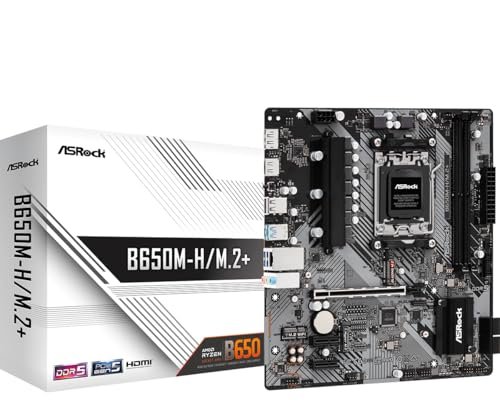 😱 Placa Mãe ASRock B650M-H/M.2+, Chipset B650M, Amd AM5, m-ATX, DDR5