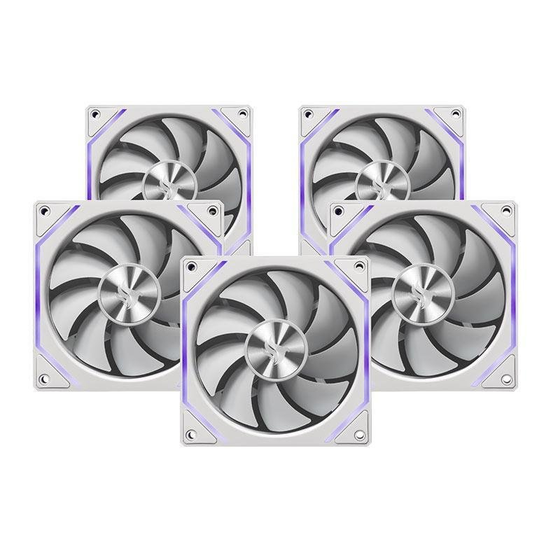 😱 Kit Ventoinha Pichau Ventus Nx, Argb, 5x120mm, Branco, Pch-Vtnx5-Wh01