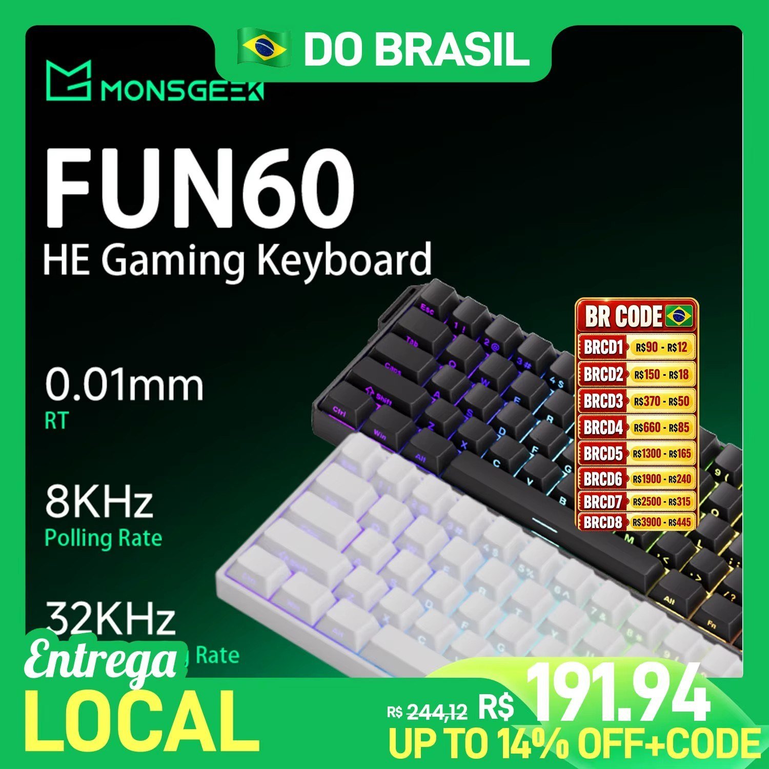 😱 Teclado Akko MonsGeek FUN60 PRO HE