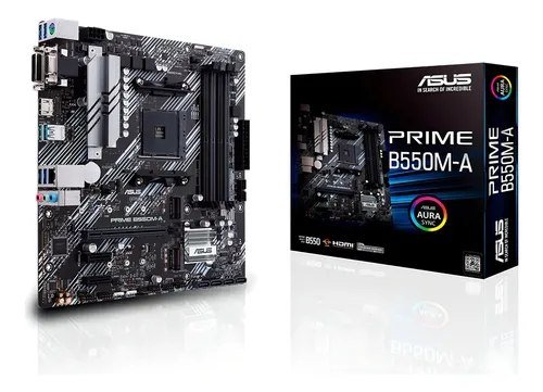 😱 Placa-mãe Asus Prime B550m-a Amd Am4 Ddr4 90MB14I0-C1BAY0 Cor Preto