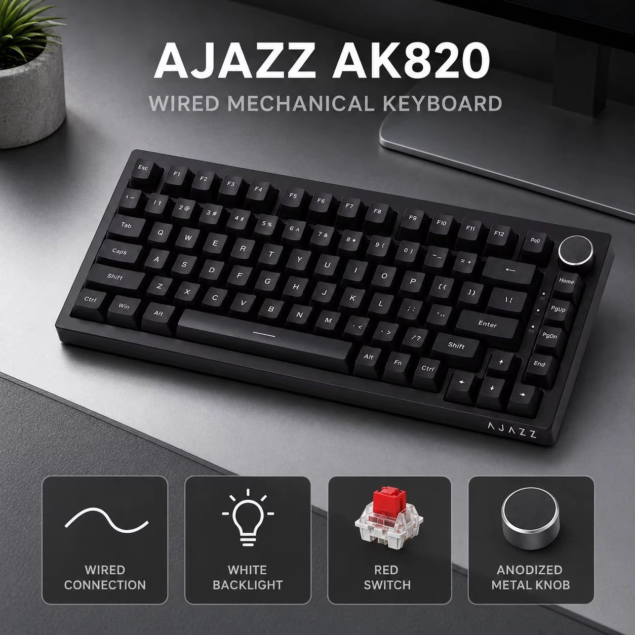 😱 Teclado Mecânico Ajazz Ak820