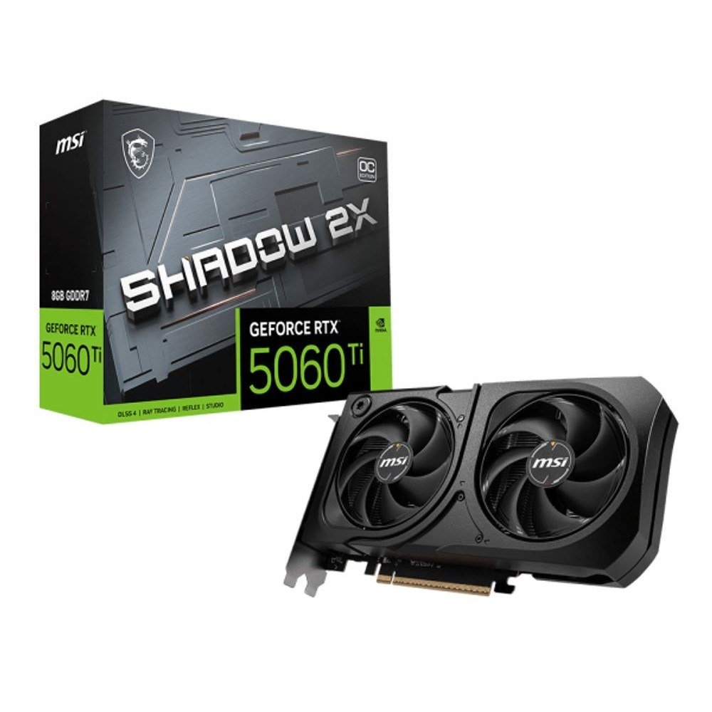 😱 Placa de Video GeForce NVIDIA MSI RTX5060TI 8g Shadow 2x Oc Plus 8gb Gddr7