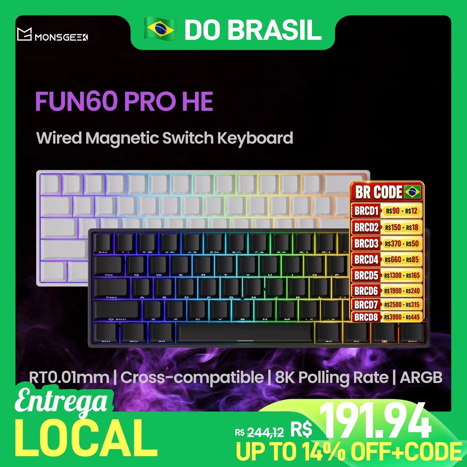 😱 Teclado Magnético MonsGeek Akko Fun60