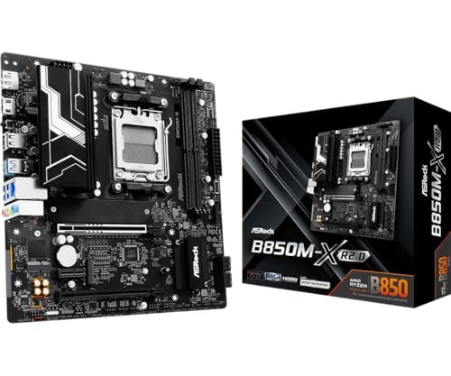 😱 Placa Mãe Asrock B850M-X R2.0 (AM5/2xDDR5/HDMI/DP/M.2/USB 3.2)