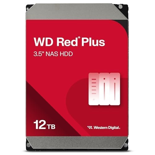 😱 HDD Desktop Western Digital RED Plus 12TB NAS SATA6 7200RPM 256MB 3.5''