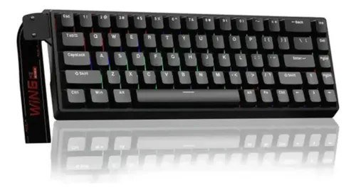 😱 Teclado Magnético Aula Win68 68% Cor de teclado Preto