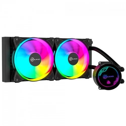 😱 Water Cooler Kalkan Iota V2 240, Rainbow, 240mm, Intel-AMD, Preto, KLK00068