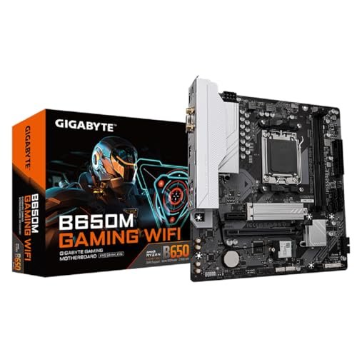 😱 Gigabyte B650M GAMING WIFI Placa-Mãe Micro-ATX, Socket AM5, DDR5, para AMD Ryzen Série 7000/8000/9000