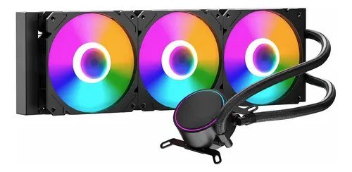 😱 Water Cooler Mach1 Logic, Rgb, 360mm, Amd/intel, Preto-gk360