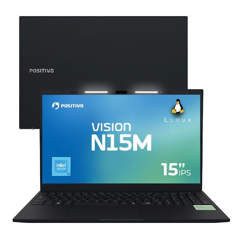 😱 Notebook Positivo Vision N15M Intel® N100 Linux 8GB RAM 256GB SSD Wi-Fi 6 - 15