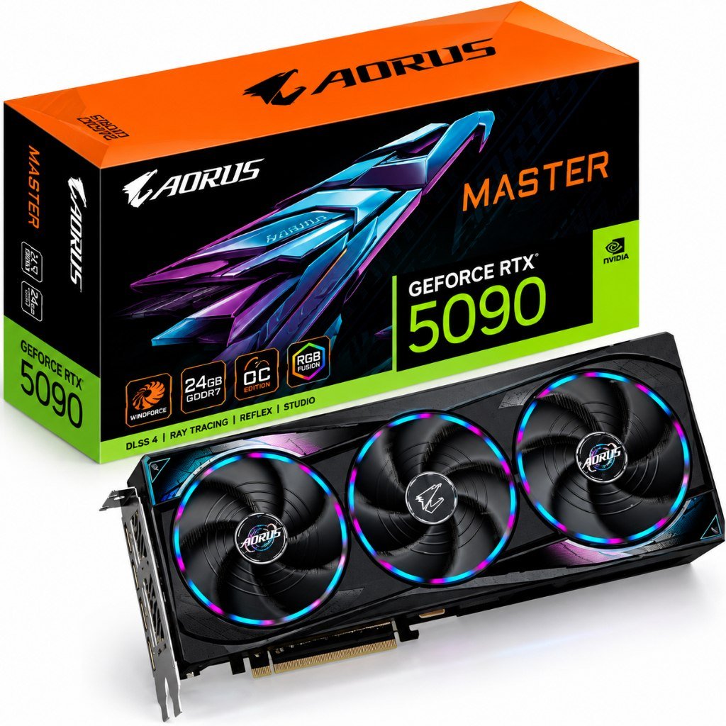 😱 Placa de Vídeo Gigabyte AORUS Master 32GB GeForce RTX5090 GDDR7 - GV-N5090AORUS M-32GD