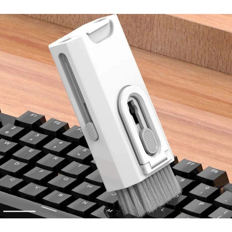 😱 Kit De Escova De Limpeza De Teclado 8 Em 1 Multifuncional