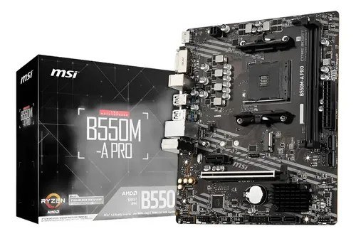 😱 Placa-mãe Am4 Msi B550m A Pro Msi