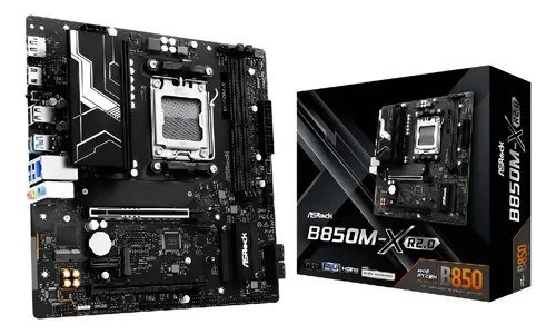😱 Placa Mãe Asrock B850m-X R2.0 mATX Socket Am5 Ddr5 Chipset B850